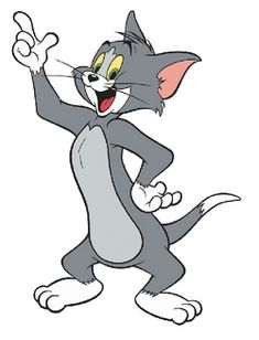 an image of a cartoon cat waving