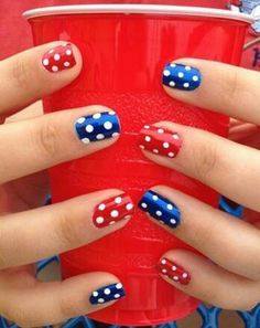 4th of July Pedicure Designs Toenails, Unghie Nail Art, Pedicure Designs, Her Nails, Nails For Kids