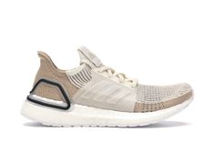 adidas Ultra Boost 2019 Chalk White Pale Nude (W) - B75878 Ultra Boost Outfit, Tan Adidas, Ultraboost Adidas, Closet Necessities, Grind Time, Workout Inspo, Velcro Shoes, Yoga Iyengar, Hype Shoes