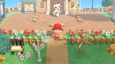 an animal crossing game is shown in this image