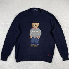 Nice Condition! Polo Bear Sweater, Baby Polo, Pull Bleu, Bear Sweater, Mode Zara, Ralph Lauren Pullover, Pullover Outfit, Ralph Lauren Boys, Polo Bear