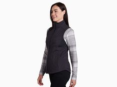 Windproof yet highly breathable; warm yet lightweight. KÜHL'S THE ONE™ VEST features temperature regulating aero knit technology. The MIKRO AIR™ fabric is water-resistant with superior stretch for better movement. It's the only ONE you’ll want. Functional Fitted Vest For Fall, Functional Fitted Fall Vest, Fitted Vest For Outdoor Activities, Functional Sports Vest For Fall, Sporty Winter Vest, Fitted Sleeveless Vest For Outdoor Activities, Only One You, Mountain Hiking, Hiking Outfit