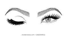 Eye Lash Tattoo, Winking Eye, Eyebrows Eyelashes, Eyelash Brands, Lash Salon, Eyelashes Makeup