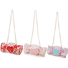 Indulge your sweet tooth with our Candy-Shaped Lolita Handbags. These kawaii handbags are sure to make a statement and add a playful touch to any outfit. Perfect for the whimsical fashionista who wants to stand out! Cute White Shoulder Bag For Party, Cute Party Pouch Shoulder Bag, Kawaii Multicolor Bags As Gifts, Cute Handheld Bags For Gifts, Cute Handheld Bag For Gifts, Cute Satchel Shoulder Bag For Parties, Cute Red Bag For Gift, Cute Red Bags For Gifts, Playful Red Bag For Gift