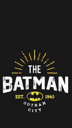 the batman logo on a black background