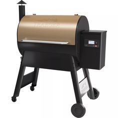 the traegro bbq smoker is ready to be used