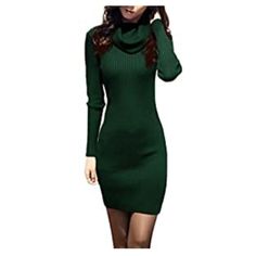 Green Bodycon Turtle Neck Dress. Never Worn New With Tags Green Bodycon Dress, Slim Fit Sweater, Cowl Neck Dress, Sweater Dress Women, Turtle Neck Dress, Accessories Clothing, Dress For Women, Cowl Neck, Apparel Accessories