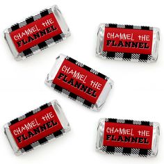 chanel the planner candy bar wrappers are shown in three different colors and designs