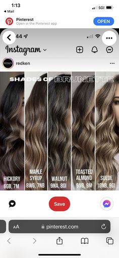 Brunette Hair For Cool Skin Tones, Shades Of Brunette, Golden Brunette, Best Hair Stylist, Redken Shades Eq, Brunette Color, Hair Color Formulas, Brown Balayage, Hair Help