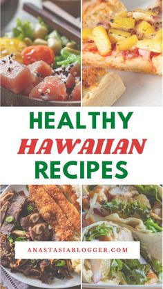 healthy hawaiian recipes with text overlay