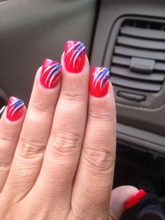 Nail Designs For Memorial Day, Nails For Memorial Day, 4july Nails, Patriotic Nails Design Memorial Day, Red Fourth Of July Nails, Elegant 4th Of July Nails, Memorial Day Nails Dip, Mani For Short Nails, Memorial Day Nail Ideas