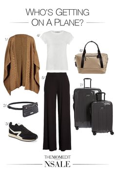 Italy Airport Outfit, Elevated Airport Outfit, Mom Travel Outfit, Spring Travel Outfits, April Outfits, Travel Day Outfit, Edgy Wardrobe, Outfit Ideas Night Out, Balance Outfit