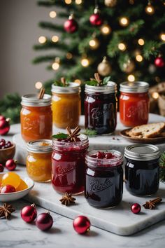 A photo of a Sure, here are 3 types of Christmas jam recipes: a christmas jam recipes Jams For Gifts, Jam For Christmas Gifts, Spiced Cherry Jam, Humdinger Recipe, Homemade Jam Christmas Gift, Jams With Alcohol, Freezer Jams And Jelly Recipes, Jam Jar Lids Crafts