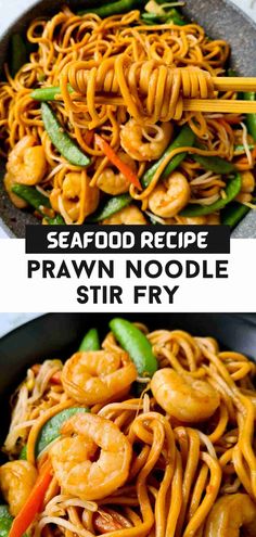 Bowl of prawn noodles Stir Fry Bean Sprouts, Garlic Prawn Pasta, Noodles Stir Fry, Asian Noodle Salad, Recipe Shrimp, Asian Noodle Recipes