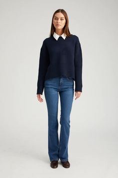 MICRO FLARE GABRIELLE Classic High-rise Flare Jeans For Fall, Chic Denim Blue Flare Jeans With Straight Hem, Classic High Rise Flare Jeans For Fall, Classic Stretch Flare Jeans For Work, Classic Dark Wash Flare Jeans For Fall, Modern Mid-rise Cropped Jeans For Fall, Denim Blue Flare Jeans, Modern Denim Blue Flare Jeans For Work, Modern Flare Jeans In Denim Blue For Work