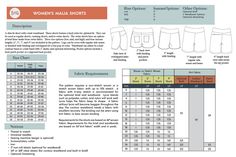 the women's shorts sizes chart for each item in this page, and their measurements are