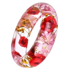 Store Home | Sporting Goods | Jewelry & Watches | Health & Beauty | Home & Garden | Clothing, Shoes & Accessories | Computers/Tablets & Networking | Crafts | Pet Supplies  | Cameras & Photo | Business & Industrial | Video Games & Consoles Transparent Lucite Bracelet Bangle with Floral Daisy    Description: Transparent Clear Bangle with Beautiful Graceful Various Dried Flowers Simple Flower Design, Fashion and Vintage Perfect Memorial Jewelry Gift for Mom,Girlfriend,Lover,Wife Inner diameter : 6. Handmade Red Jewelry For Spring, Red Jewelry For Spring Gift, Red Jewelry Spring Gift, Red Bracelet Gift For Spring, Handmade Red Bracelets For Spring, Flowers Simple, Simple Flower Design, Lucite Bracelets, Gardening Outfit