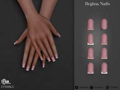 the manies are all different colors and shapes for each individual to use on their nails