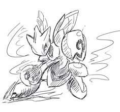 a drawing of a sonic the hedgehog riding on a motorcycle with his head turned backwards