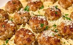 Lemon Ricotta Chicken Meatballs with Orzo – All Recipes Chicken Meatballs With Orzo, Ricotta Chicken, Creamy Orzo Pasta, Gain Weight Smoothie, Ricotta Stuffed Chicken, Creamy Orzo, Avocado Rice, Savory Meatballs, Simple Green Salad