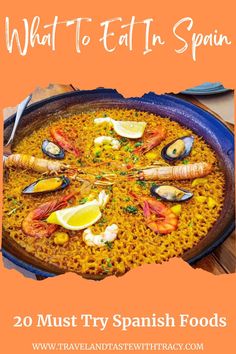 what to eat in spain with text overlay