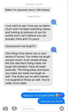 two texts that are being shared to someone who is not in love with the same person