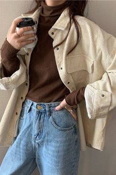 It's Been Crazy Corduroy Shacket Beige-[option4]-[option5]-Cute-Trendy-Shop-Womens-Boutique-Clothing-Store Jacket Corduroy, Stile Hijab, Womens Jackets Casual, 가을 패션, Winter Clothes, Casual Coat, Corduroy Jacket, Casual Style Outfits, Browning