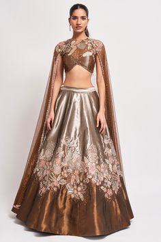 Lehenga Cape, Cape Blouse, Tulle Blouse, Tulle Cape, Anarkali Dress Pattern, Designer Party Wear Dresses