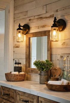 24 Cozy Chic Farmhouse Bathroom Designs You'll Love Modern Farmhouse Furniture, Farmhouse Bathroom Design, Bathroom Farmhouse Style, Casa Country, Modern Farmhouse Bathroom, Rustic Bathrooms, Chic Farmhouse, Farmhouse Bathroom Decor