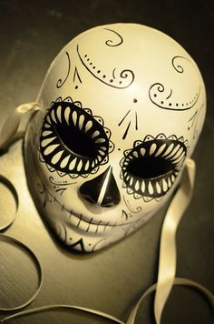 dia de los muertos mask - Google Search Japan Mask, Sugar Skull Mask, Mexican Aesthetic, Deadpool Mask, Candy Skull, Mask Designs, Female Mask