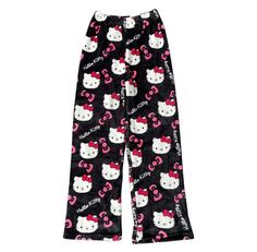 Kawaii Pants, Anime Woman, Hello Kitty Cartoon, Going Viral, Casual Home, Flannel Pajamas, Loose Outfit, Trouser Style, Pyjama Set