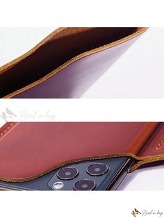 Bird in Bag - Handcrafted Leather Waist Bag With Slim Design For Everyday Use Leather Phone Bag With Card Slots As Gift, Leather Bifold Bag With Cell Phone Pocket, Brown Phone Bag With Interior Card Slots For Gift, Handmade Leather Bifold Bag, Buckle Bag, Leather Waist Bag, Buckle Bags, Color Coffee, Coffee Brown