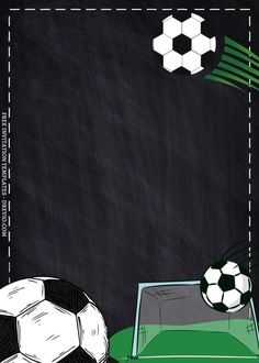 a soccer ball is flying towards the goal in front of a blackboard with green and white lines