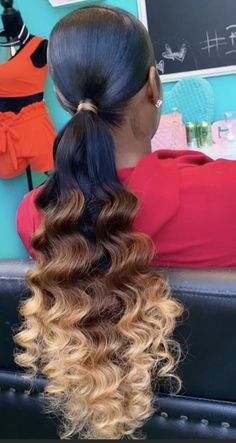 Low Ponytail Hairstyles, Slick Ponytail, Weave Ponytail Hairstyles, Twisted Hair, Sleek Ponytail Hairstyles, Weave Ponytail, Black Ponytail Hairstyles, A Pony, Hair Ponytail Styles