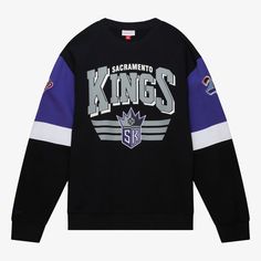 Gear up on cooler days with this Sacramento Kings All Over 3.0 Pullover Sweatshirt from Mitchell & Ness. Soft fabric and a classic crew design provide a comfortable fit and feel. The Sacramento Kings details are the perfect throwback touch for this pullover. Sacramento Kings, Kids Journal, Mitchell & Ness, Sacramento, Pullover Sweatshirt, Soft Fabric, Soft Fabrics, Nba, Comfort Fit