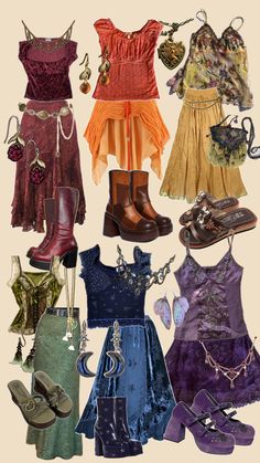 Whimsygoth rainbow outfits Clothes And Shoes, Mode Inspo, Hippie Outfits, Dream Clothes