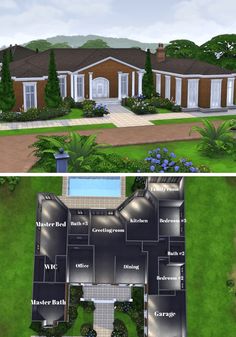 two views of the same house from different angles