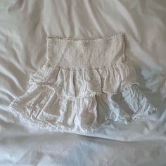 Nwot, Super Cute For The Summer. White Ruffle Mini Skirt, Button Down Mini Skirt, Lululemon Skirt, Short Black Skirt, Ruffled Mini Skirt, Velvet Mini Skirt, Ruffle Mini Skirt, Wool Mini Skirt, Jean Mini Skirts