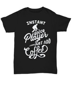 a black t - shirt that says instant drawing just add coffee