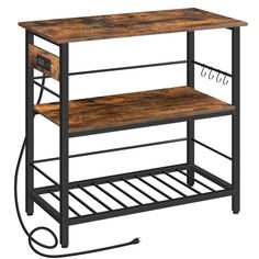 17 Stories Vuto 35.8" Kitchen Island Table with Power Outlet & Reviews | Wayfair Kitchen Island Simple, Storage Kitchen Island, Kitchen Island With Storage, Island With Storage, Kitchen Island Storage, Island Storage, Microwave Stand, Island Table, Kitchen Island Table