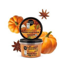 Organic Shop Pumpkin Spice Latte Brown Sugar BodyScrub 250ml | Skin Pumpkin Oil, Brown Sugar Scrub, Low Alcohol Drinks, Sugar Pumpkin, Pumpkin Latte, No Bake Snacks, Food Accessories, Sugar Body Scrub, Packaged Food