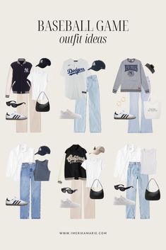 10 Summer Fashion Trends 202' + How to Style Them Casual Game Outfits, Cute Baseball Girlfriend Outfits, Cold Day Baseball Game Outfit, Stadium Game Outfit, Cute Baseball Game Outfit Spring, Summer Football Game Outfit Casual, Outfit Ideas Baseball Game, Football Game Outfit Aesthetic, Soccer Games Outfit Women