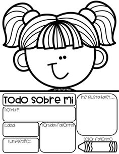 the spanish language worksheet for children to learn how to write and draw with