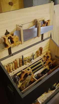 a tool box filled with lots of tools