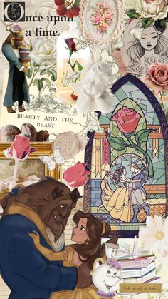 beauty and the beast collage