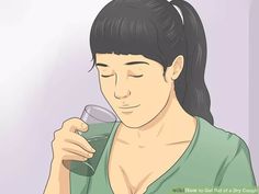 Image titled Get Rid of a Dry Cough Step 1 Cold Remedies For Kids, Sick Hacks, Cold Sick, Cough Cold Remedies, Cold Images, Toe Nail Polish, Stuffy Nose Remedy, Sore Throat Remedies, Throat Remedies