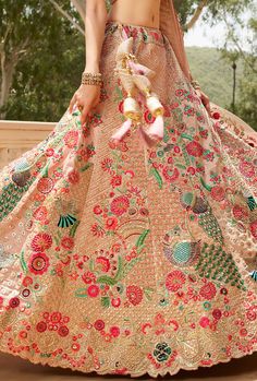 Designer heavy embroidered Bridal Lehenga Choli. Beauty personified. LEHENGA FABRIC: Heavy Satin Silk BLOUSE FABRIC: Heavy Satin Silk DUPATTA: Heavy Net COLOR: Multicolor SIZE: upto 42 inches Bust and Waist WORK: Heavy Embroidery & Stone Work Bonus offer - Receive a free mystery gift with your order. Stitching Option - We will email you the measurement guide to confirm your size. SHIPPING: The product will be shipped within 1 - 2 weeks from the date of purchase. Product is returnable if un-S Baby Pink Bridal Lehenga, Maroon Bridal Lehenga, Pink Bridal Lehenga, Embroidered Bridal Lehenga, Latest Bridal Lehenga, Lengha Choli, Party Wear Lehenga, Heavy Embroidery, Bridal Lehenga Choli