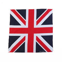 a flag with the british flag on it's side, against a white background