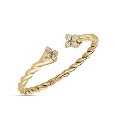 Exquisitely crafted from luxurious 18K yellow gold, this bangle features a captivating twist design adorned with shimmering diamonds, radiating elegance and sophistication with every graceful movement. Illusion Earrings, 18k Gold Bangle, Twisted Bangle, Link Design, Engagement Rings Bridal Sets, Diamond Bangles Bracelet, Roberto Coin, Gold Link, Bridal Ring Sets