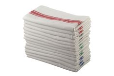 PRICES MAY VARY. 100% Cotton VALUE PACK - Consists of 12 piece set of five pieces in each red, green, blue & grey vintage striped kitchen towels each measuring a perfect size of 15x 25 inches; Ideal for homes and restaurants AN EMBROIDERING DREAM - These are the best towels for cross-stitch embroidery. The fabric is strong and holds its shape yet embroiders smoothly, making it the ideal blank canvas for your stitching. LONG-LASTING, LINT FREE, ECO FRIENDLY MATERIAL - These 100% Natural Cotton Ki Best Towels, Striped Kitchen, Design For Kitchen, Vintage Towels, Kitchen Dish Towel, Kitchen Dishes, Vintage Dishes, Cabin Decor, Cotton Towels